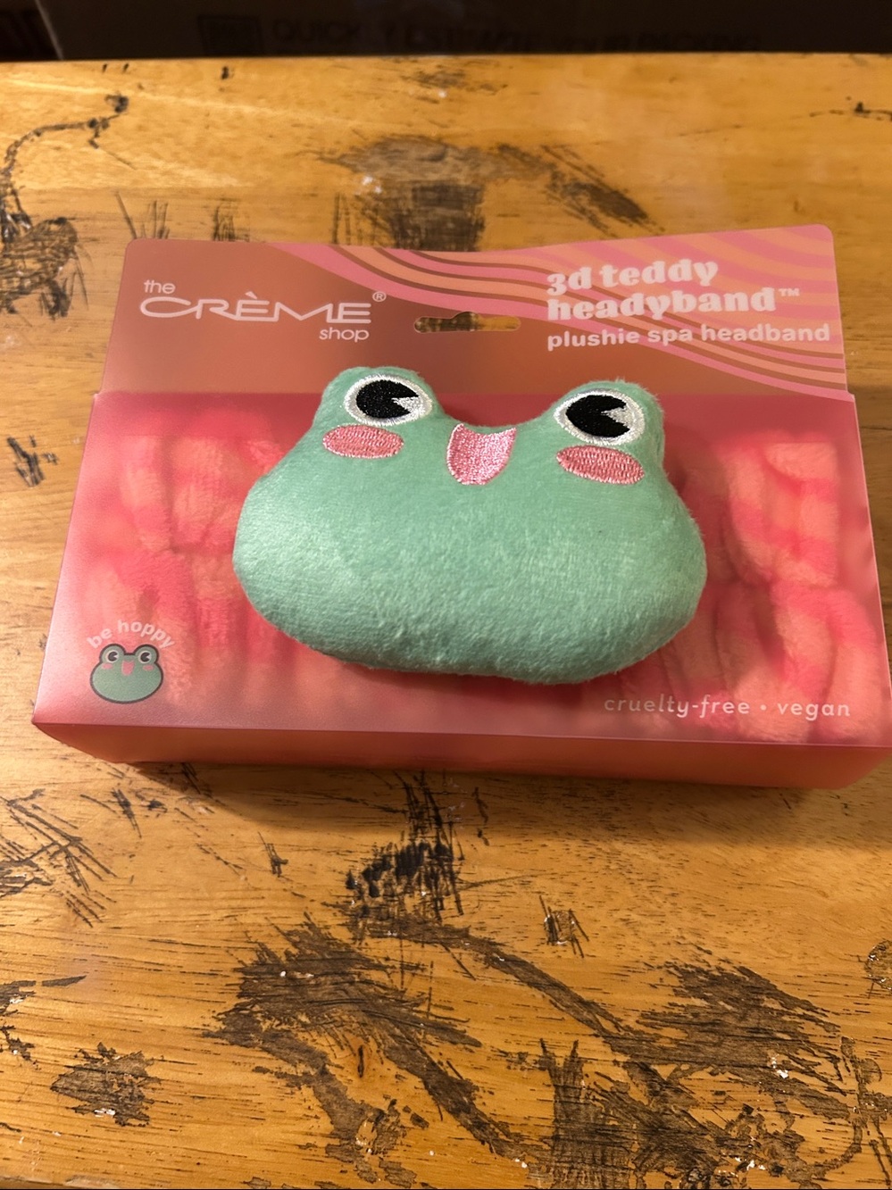 NWT The Creme Shop - Be Hoppy 3D Teddy Headband Plushie Spa Headband
